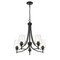 Z-Lite Joliet 5 Light Chandelier, Matte Black & Clear 473-5MB - alternate 7